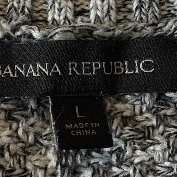 Banana Republic Cotton Blend Knit Sweater with Layered Hem - Picture 8 of 11